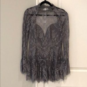 Free people laced romper